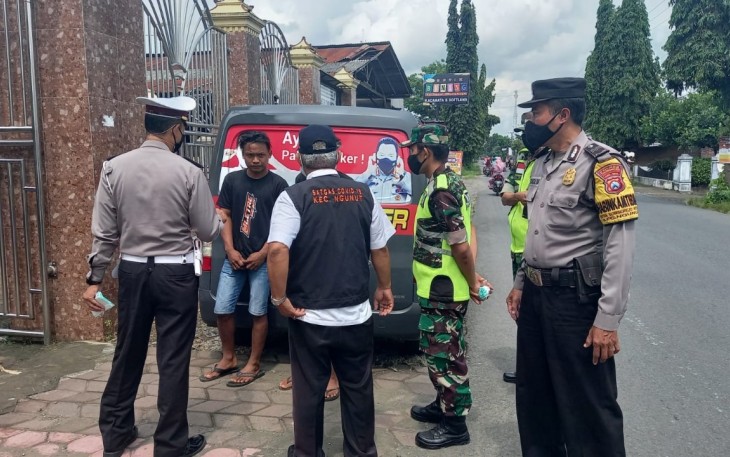 Ops Yustisi Polsek Ngunut, Tulungagung bersama Tiga pilar