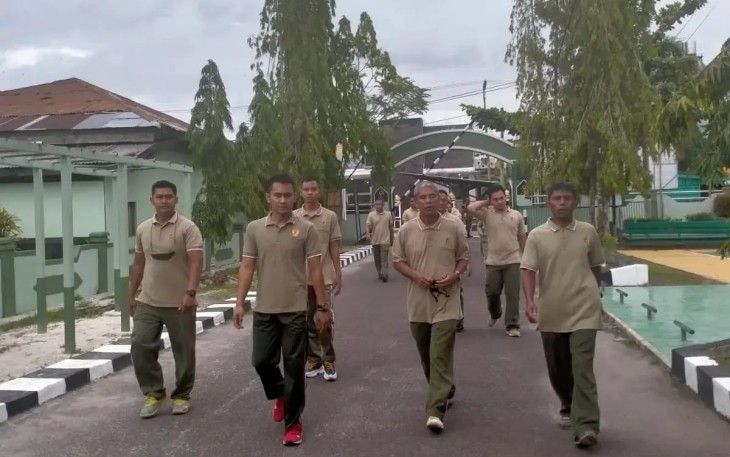 Jaga Kesehatan, Prajurit Kodim 1015/Sampit Gelar Olahraga Bersama