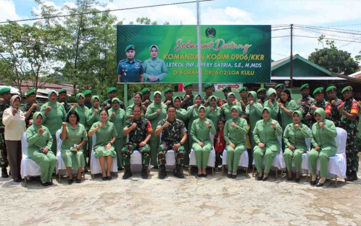 Dandim 0906/Kutai Kartanegara Kunjungi Koramil Zona Tengah