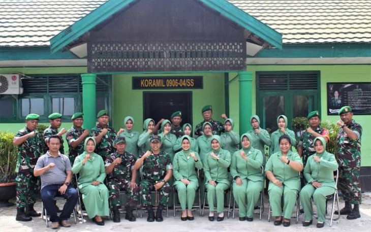 Koramil 04/Sangasanga Terima Kunjungan Kerja Dandim 0906/Kkr