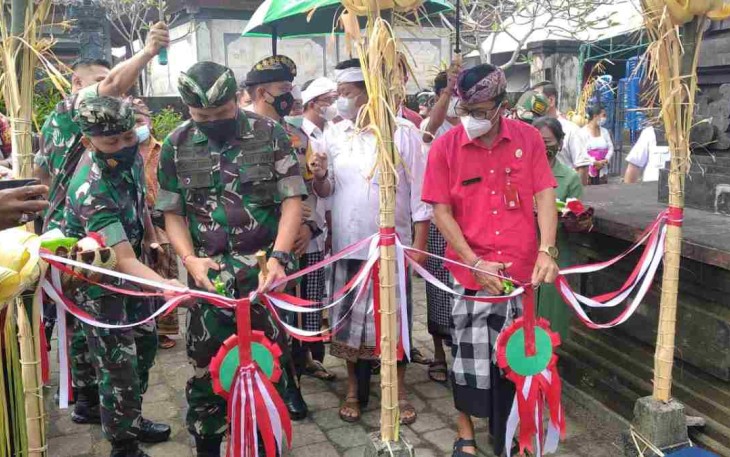Membantu Kesulitan Rakyat, Danrem Resmikan Pompa Hidram di Penebel Tabanan