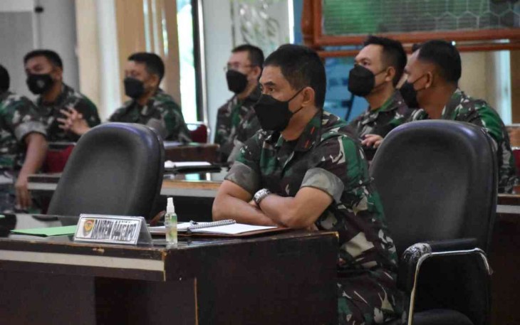 Danrem 044/Gapo Ikuti Pelaksanaan Taklimat Akhir Tim Post Audit ltjenad