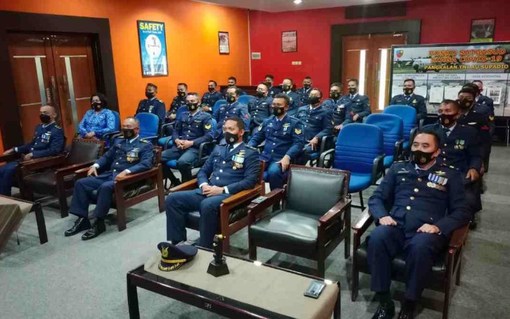 Semarakkan HUT Ke-76 TNI AU di Maguwo, Lanud Supadio Ikuti Nobar