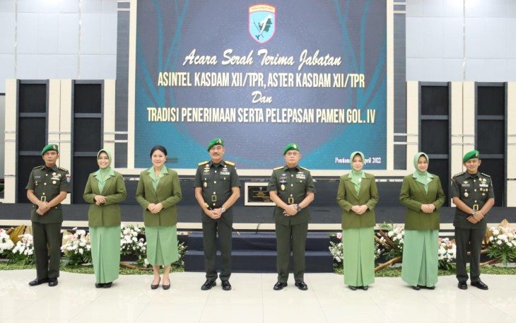 Tradisi penerimaan dan pelepasan jabatan di lingkungan Kodam XII/Tpr