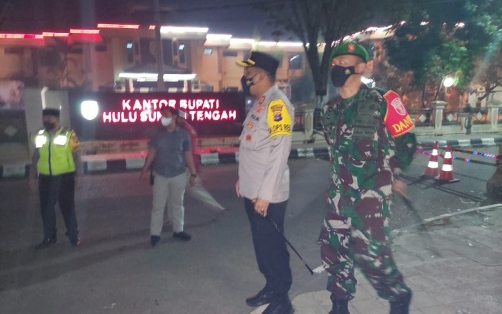 Kapolres dan Dandim tinjau langsung pelaksanaan malam lebaran