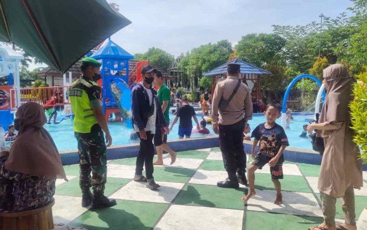 Patroli keamanan lebaran  di lokasi wisata. Rabu (04/05/2022)