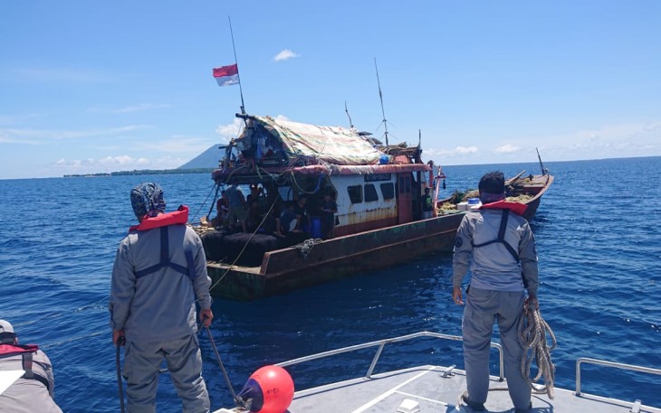 Bakamla RI saat Patroli Amankan Kawasan Wisata Bahari Manado
