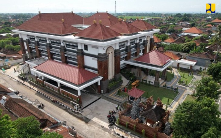 Pasar Sukawati blok C kabupaten Gianyar setelah di revitalisasi. Minggu (08/05/2022)