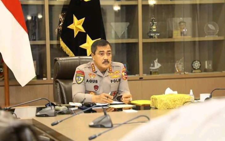 Kabareskrim Polri saat memberikan keterangan pers di ruang kerjanya. Kamis (12/05/2022)