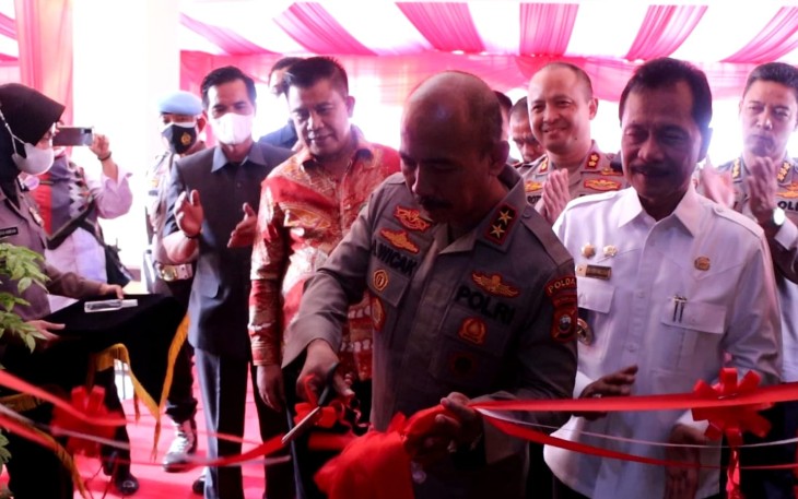 Peresmian gedung Mako Polres Benteng dan rumah dinas Polres Benteng, Rabu (18/5/2022).