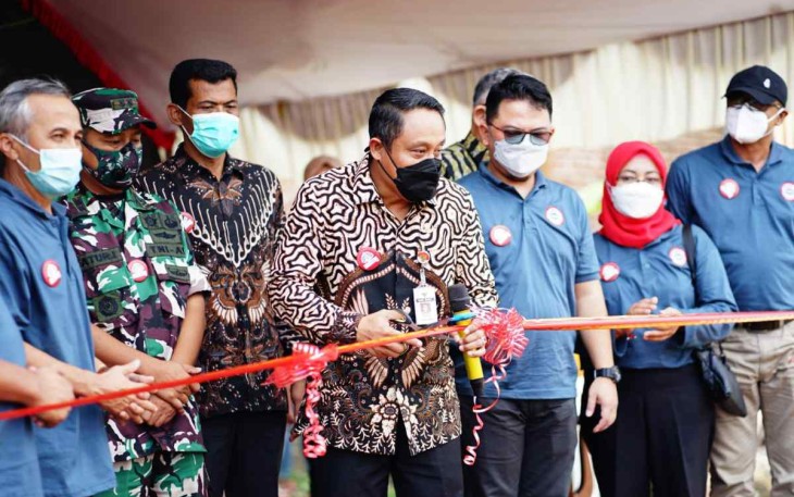 Wabup Safin ketika membuka hari bakti dokter di Kecamataan Sukolilo