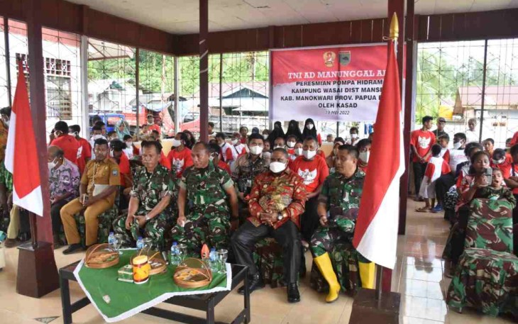Saat vicon peresmian pompa hidram. Kamis (19/05/2022)