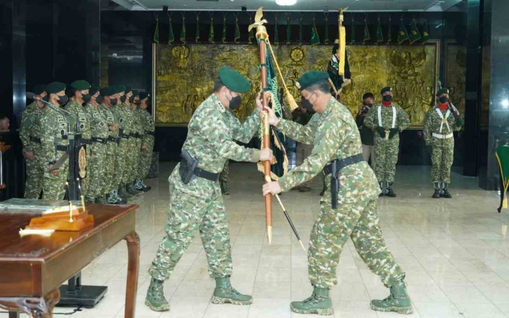 Pangkostrad saat Sertijab Pangdivif 2 Kostrad di Makostrad Jakarta 
