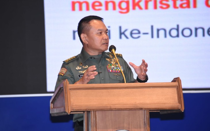 Kasad saat memberikan kuliah umum di ITB Bandung