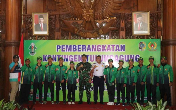 Dandim Tulungagung berangkatkan kontingen Porprov Jatim VII