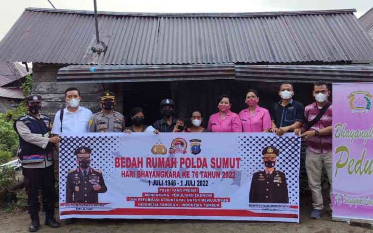 Bedah rumah Polres Simalungun 