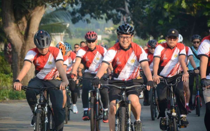 Fun bike jajaran Polda Banten sambut Hari Bhayangkara Ke-76 