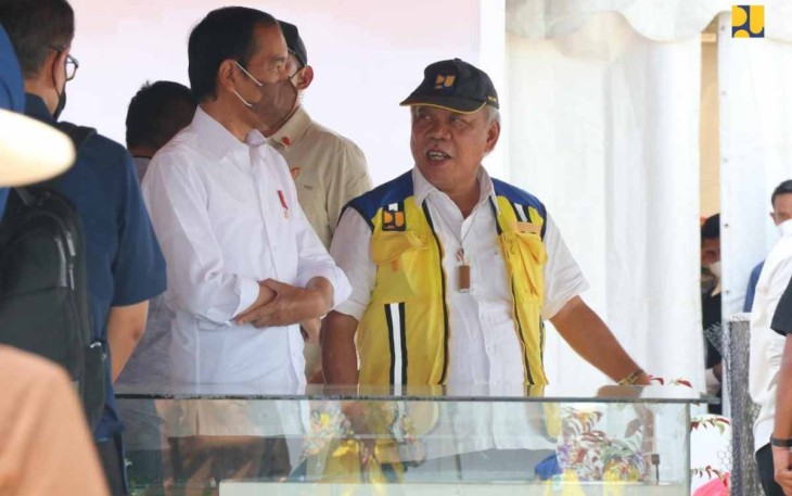 Menteri Basuki saat menjelaskan sumber air baku untuk kawasan IKN Nusantara 