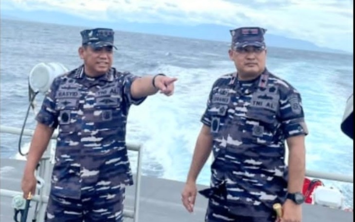 Pangkoarmada RI saat di perairan Aceh