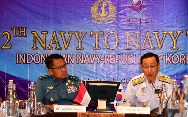 Asops Kasal saat forum navy to navy talks di hotel Le Meridien Jakarta 