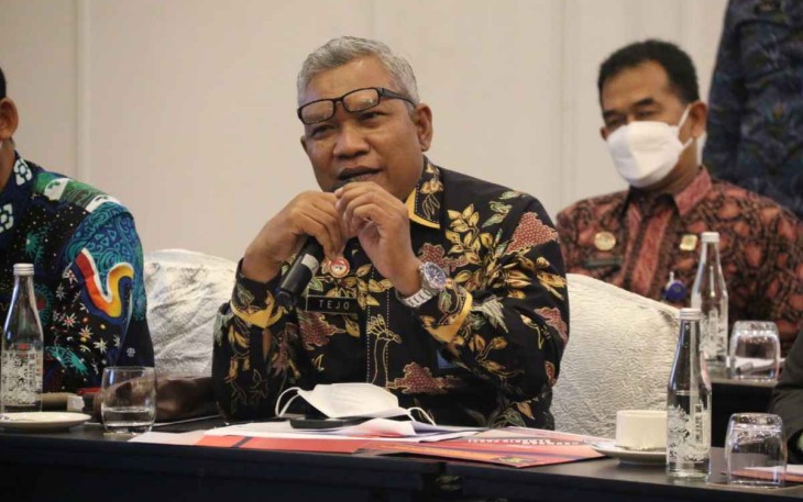 Kakanwil Kemenkumham Banten saat rakor program dukungan manajemen di Jakarta 