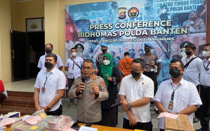Keterangan pers Kabid Humas Polda Banten terkait penyitaan aliran dana bandar narkoba