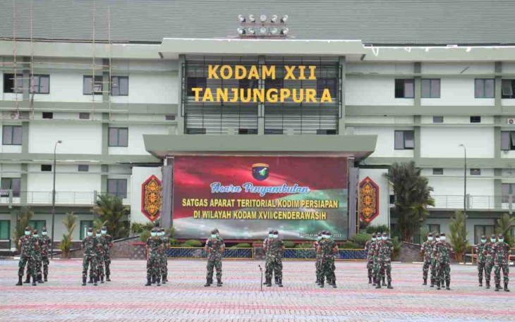 Penyambutan Personel Satgas Apter 
