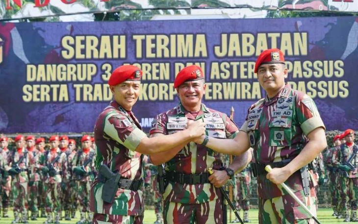 Sertijab Dangrup 3 Kopassus di Jakarta 