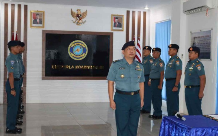 Pengukuhan Asops Guspurla Koarmada III Secara Virtual 