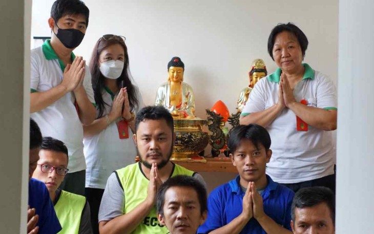 Ibadah umat Buddha di lapas Cilegon