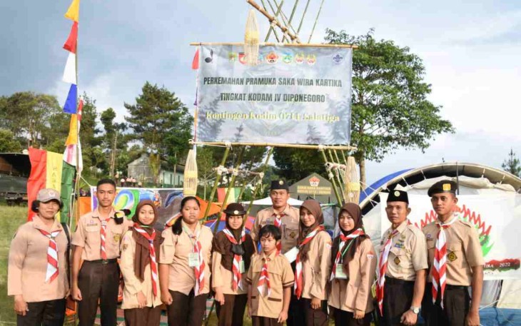 Perkemahan Saka Wira Kartika di barak latihan TNI AD Bantir