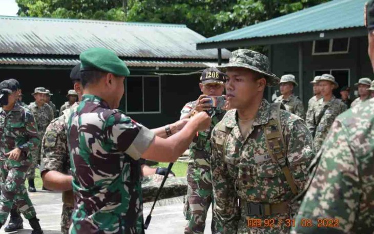Patroli Terkoordinasi  TNI dan TDM di Sarawak