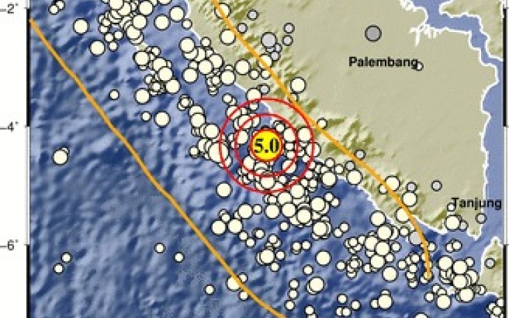 Parameter gempa di kabupaten Seluma provinsi Bengkulu 