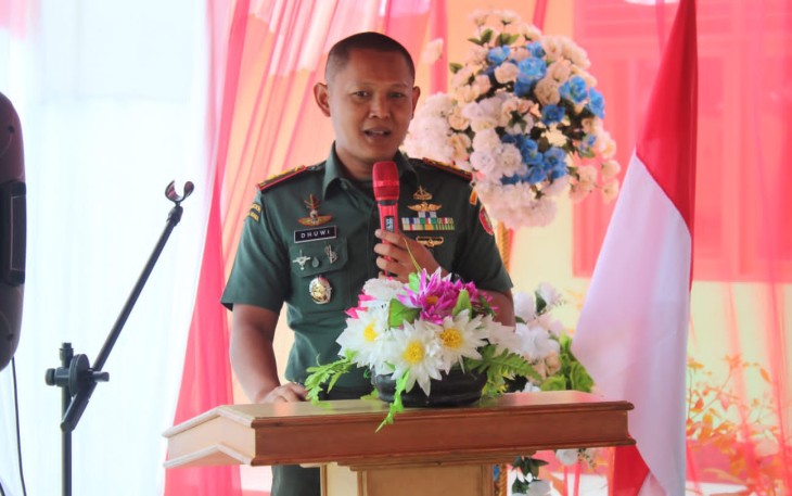 Dandim 1001/HSU-BLG Letkol Inf Dhuwi Hendradjaja saat memberikan pengarahan 