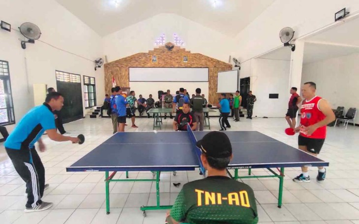 Lomba tenis meja Kodim 0720/Rembang 
