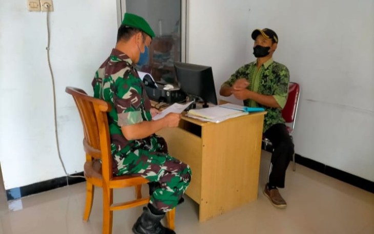 Komsos bersama aparat desa binaan 