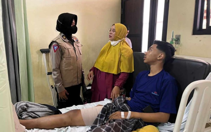 Tim trauma healing Polda Jatim untuk pemulihan psikis korban tragedi Kanjuruhan. Senin (10/10)