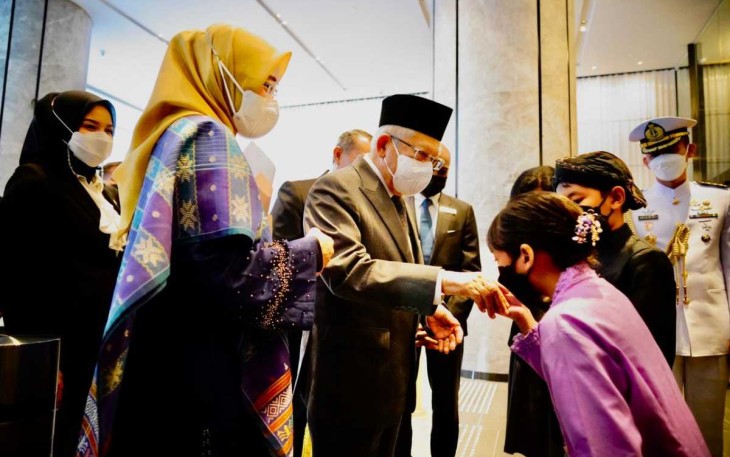 Wapres RI KH Ma'ruf Amin saat di Singapura 