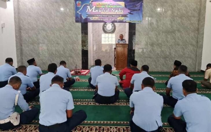 Peringatan Maulid Nabi Muhammad SAW di Lanud Sugiri Sukani 
