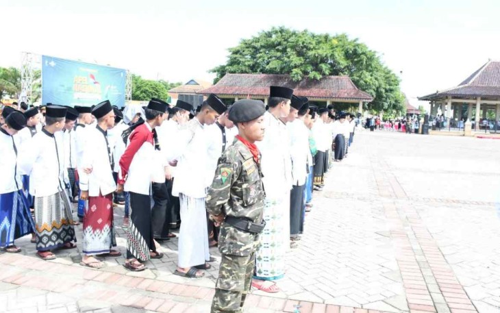 Upacara hari Santri di wilayah Kodim Ponorogo 