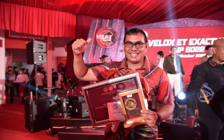 Wadan Kormar Brigjen TNI (Mar) Endi Supardi raih juara di Kejuaraan Menembak Velox Et Exactus di Jakarta 