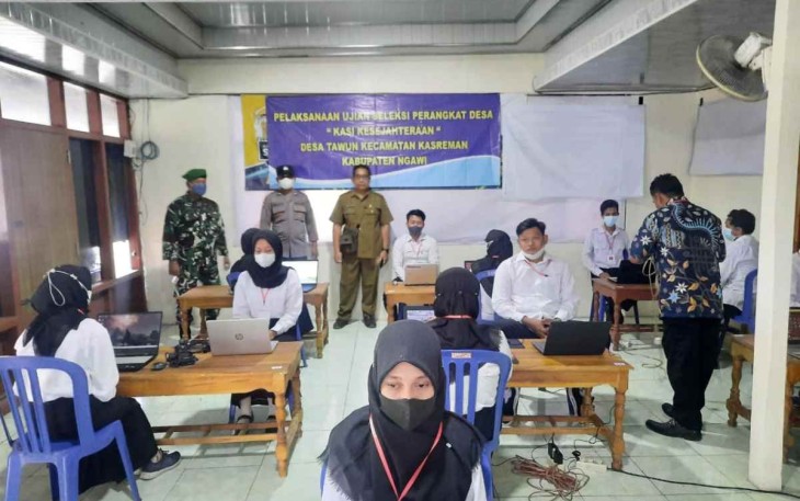 Tes Calon Perangkat Desa di wilayah binaan 