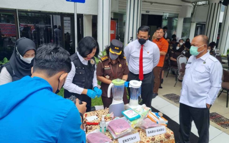 Pemusnahan barang bukti narkoba 