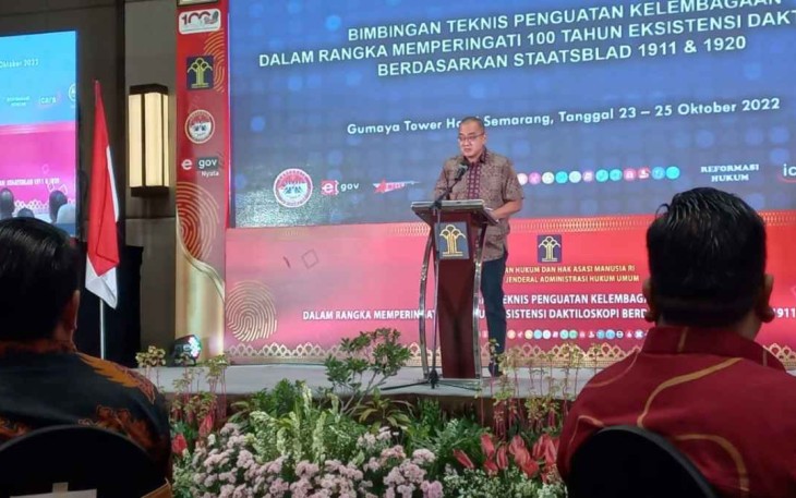 Bimtek Daktiloskopi Ditjen AHU di Semarang 
