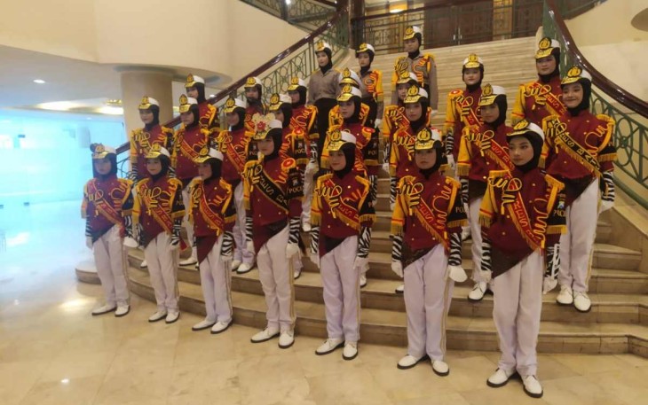 Polisi Cilik Polres Batu dalam lomba Pocil di Ditlantas Polda Jatim Surabaya 