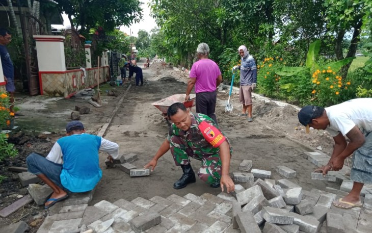 Paving block jalan desa wilayah binaan