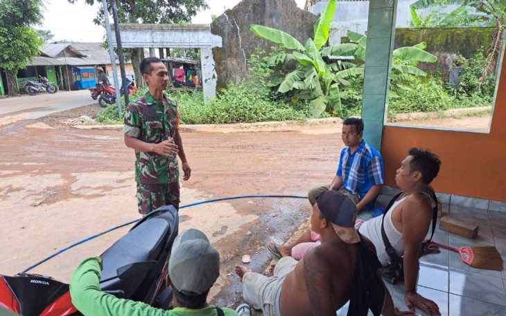 Pos Kamling menjadi sarana komsos Serda Sutarto