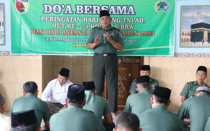 Doa bersama prajurit Kodim Ngawi
