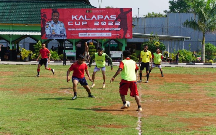 Turnamen mini soccer warga binaan Lapas Cilegon 