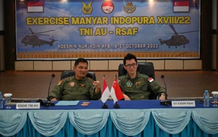 Opening ceremony of joint exercise between TNI AU and RSAF
